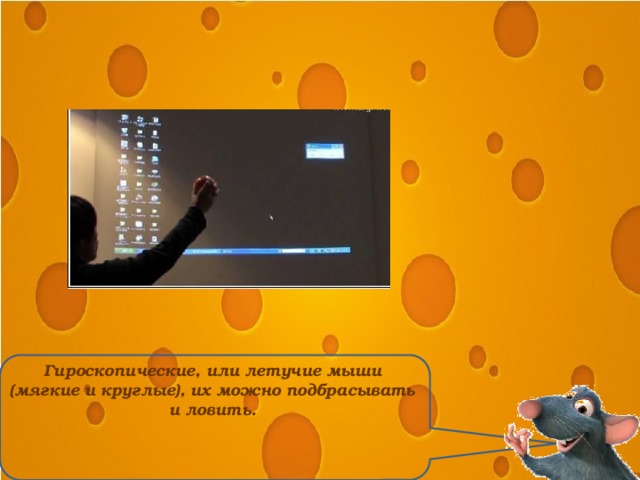 Гироскопические, или летучие мыши (мягкие и круглые), их можно подбрасывать и ловить. 
