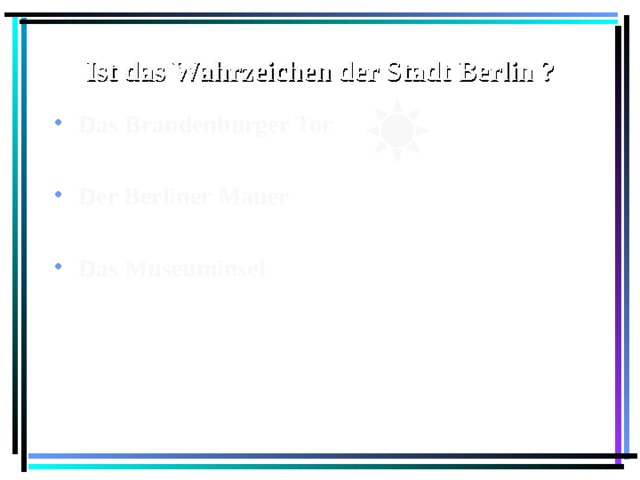 Was ist das? Das Museuminsel Der Alexanderplatzt Der Tiergarten 