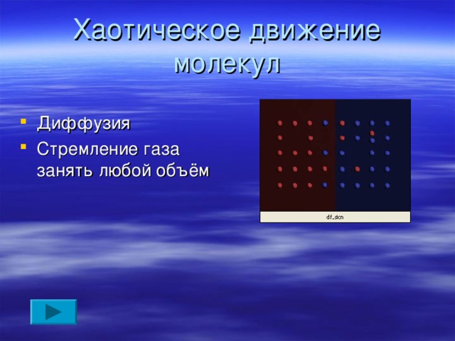 Хаотическое движение молекул