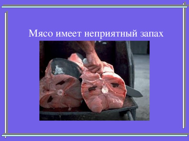 Мясо имеет неприятный запах 
