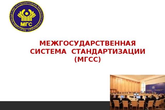 МЕЖГОСУДАРСТВЕННАЯ СИСТЕМА СТАНДАРТИЗАЦИИ (МГСС) 