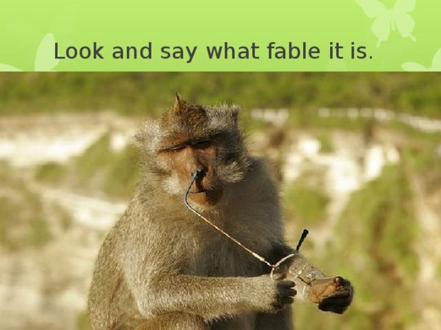 Look and say what fable it is . 