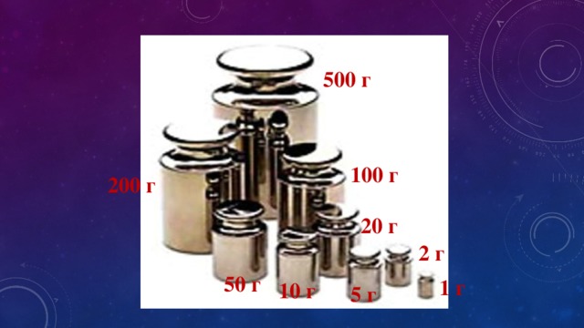 500 г 100 г 200 г 20 г 2 г 50 г 1 г 10 г 5 г 