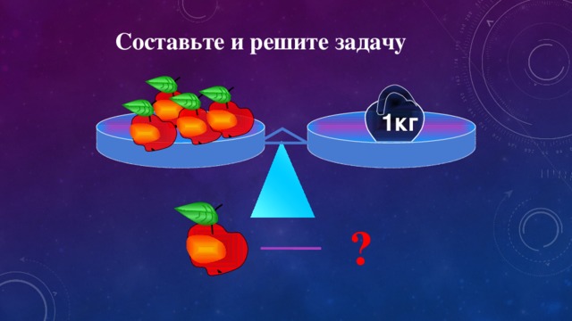 Составьте и решите задачу 1кг ? 