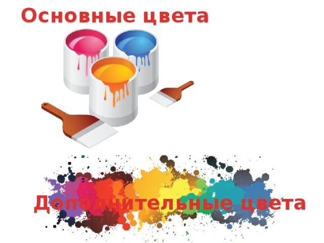 Основные цвета Дополнительные цвета