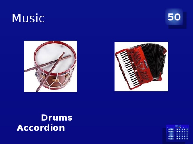 Music 50  Drums Accordion 