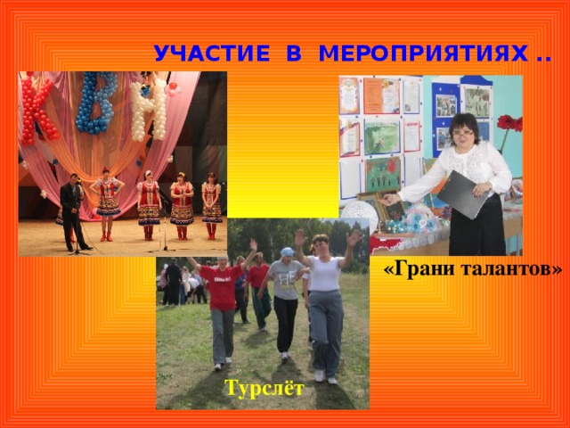 Участие в мероприятиях .. «Грани талантов» Турслёт 