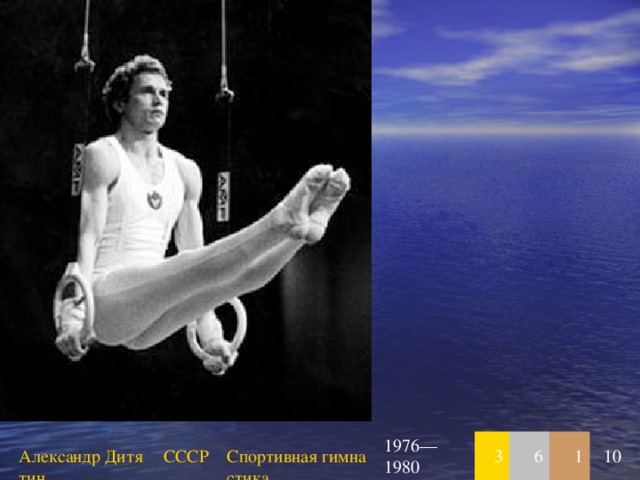 Александр Дитятин СССР Спортивная гимнастика 1976—1980 3 6 1 10 