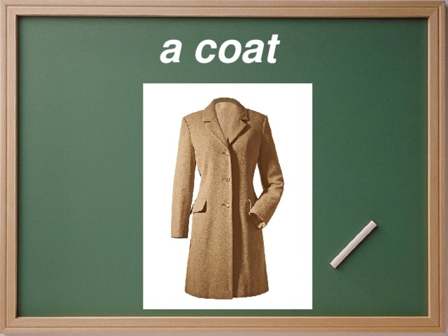 a coat 