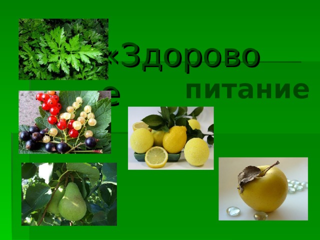 «Здоровое питание» 