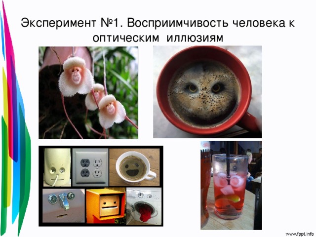 Эксперимент №1. Восприимчивость человека к оптическим иллюзиям 