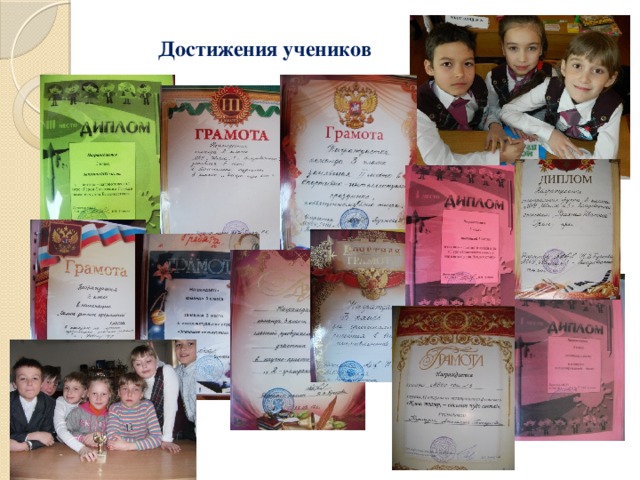 Достижения учеников