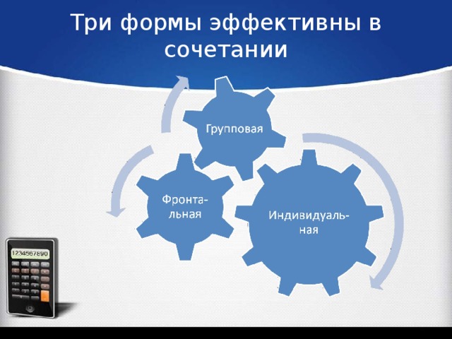 Три формы эффективны в сочетании