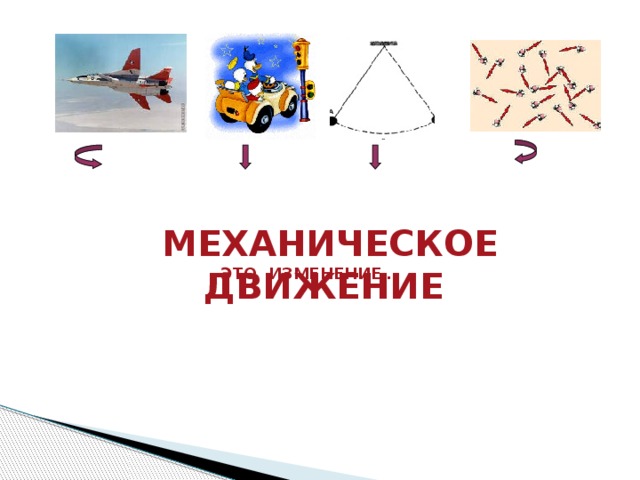 Механическое движение это изменение… 