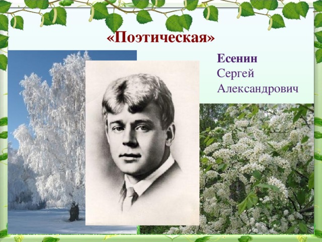 «Поэтическая» Есенин Сергей Александрович