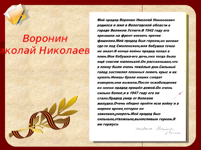  Воронин Николай Николаевич 