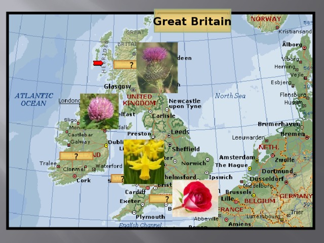 Great Britain ? ? Wales ? ?