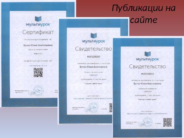 Публикации на сайте 