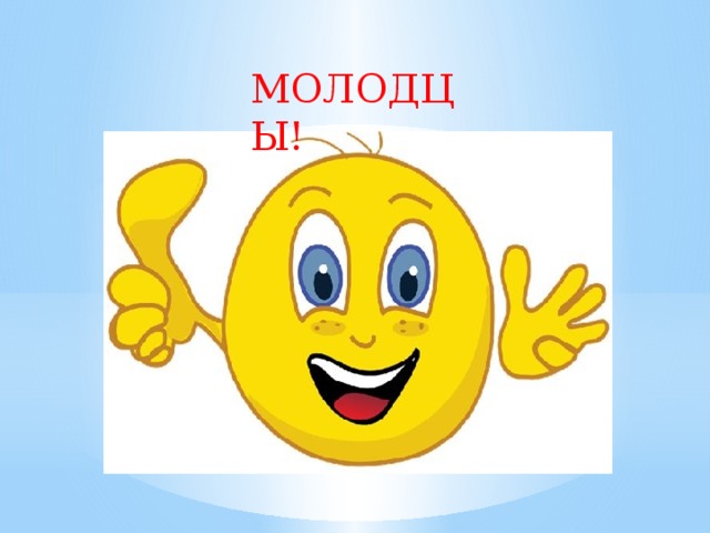 МОЛОДЦЫ!