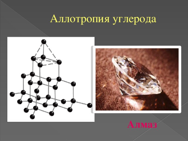 Аллотропия углерода Алмаз 