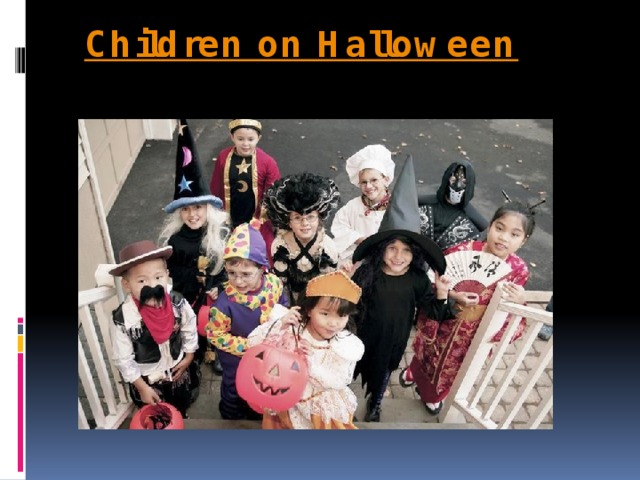 Children on Halloween 