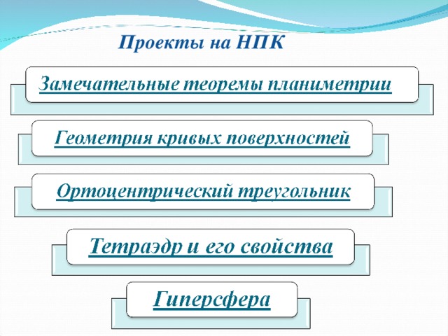 Проекты на НПК