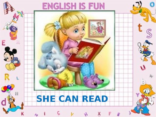 SHE CAN READ 