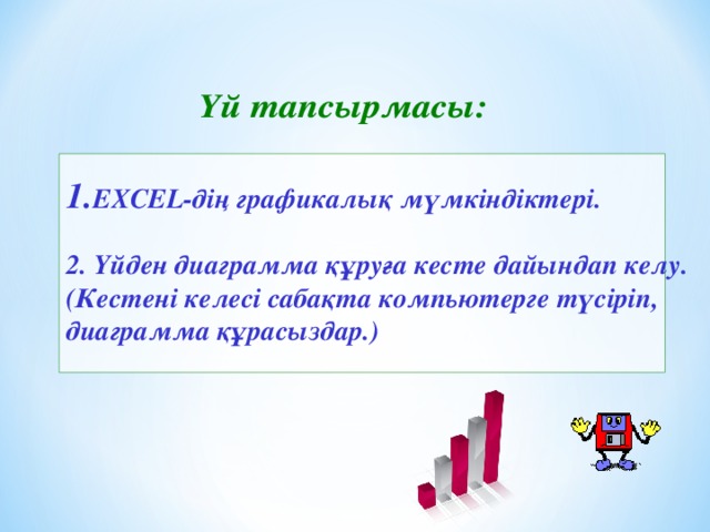 EXCEL-дің графикалық мүмкіндіктері.