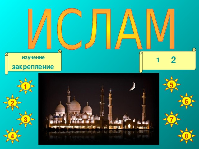 изучение 2 1 закрепление 5 1 6 2 3 7 4 8 