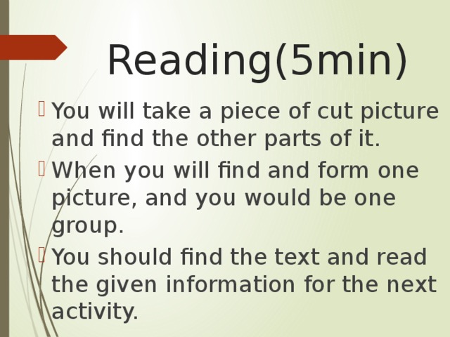 Reading(5min)