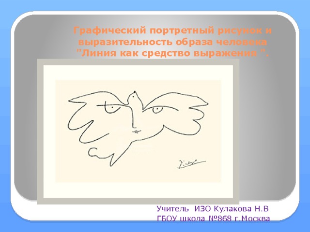 Графический портретный рисунок и выразительность образа человека  