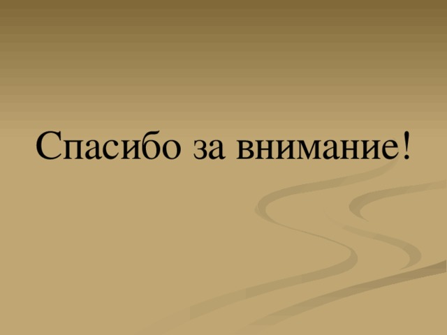  Спасибо за внимание! 