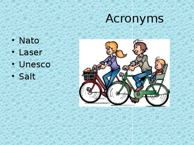  Acronyms Nato Laser Unesco Salt 