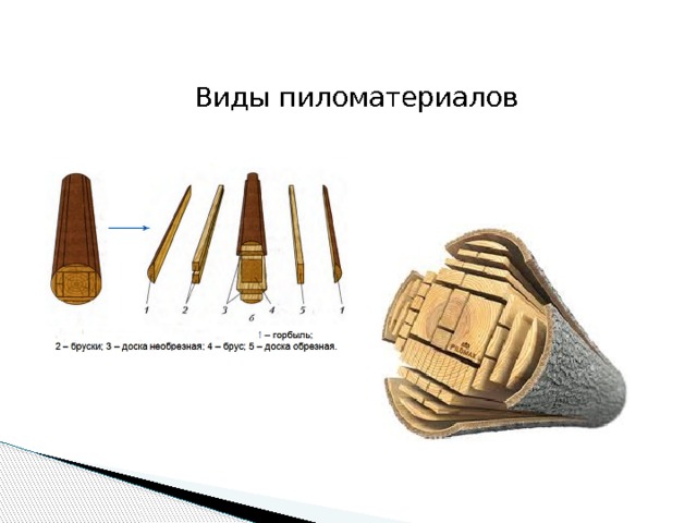 Виды пиломатериалов 