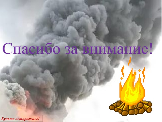 Спасибо за внимание! Будьте осторожнее! 