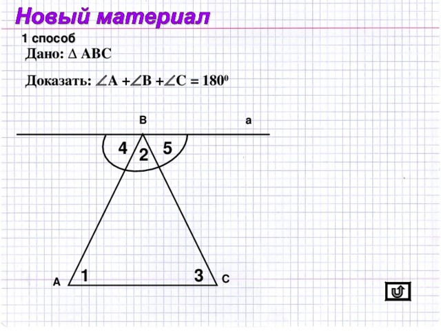 Теорема о сумме углов треугольника