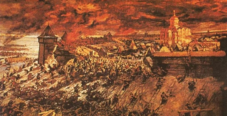 Штурм какого города изображен на картине?